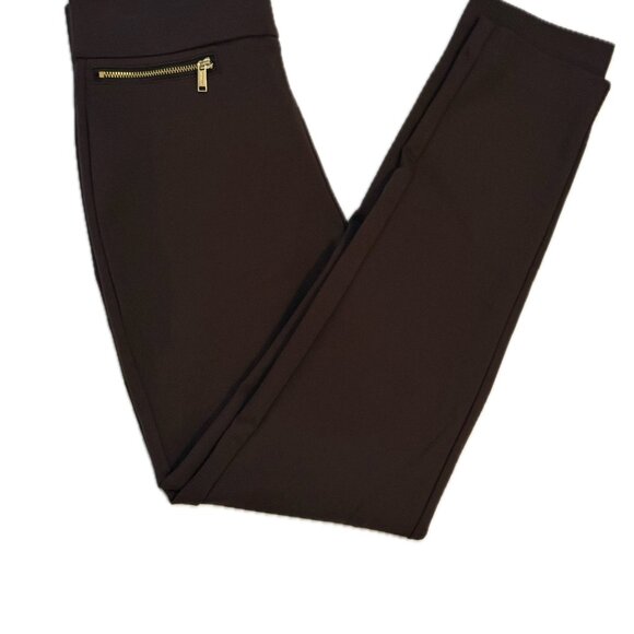 Michael Michael Kors Brown Zip-Pocket Pull-On Pants size XS - Picture 10 of 10